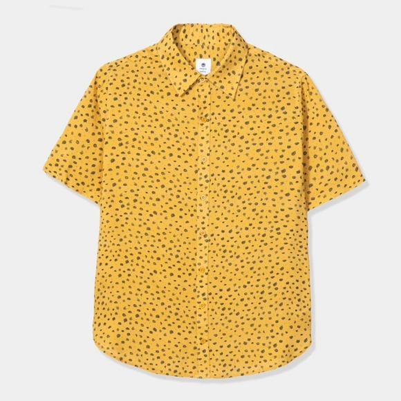 PARALLEL X LEAGUE DUKE WOVEN GOLD/BLACK SHORT SLEEVE CASUAL SHIRT - Picture 3 of 16